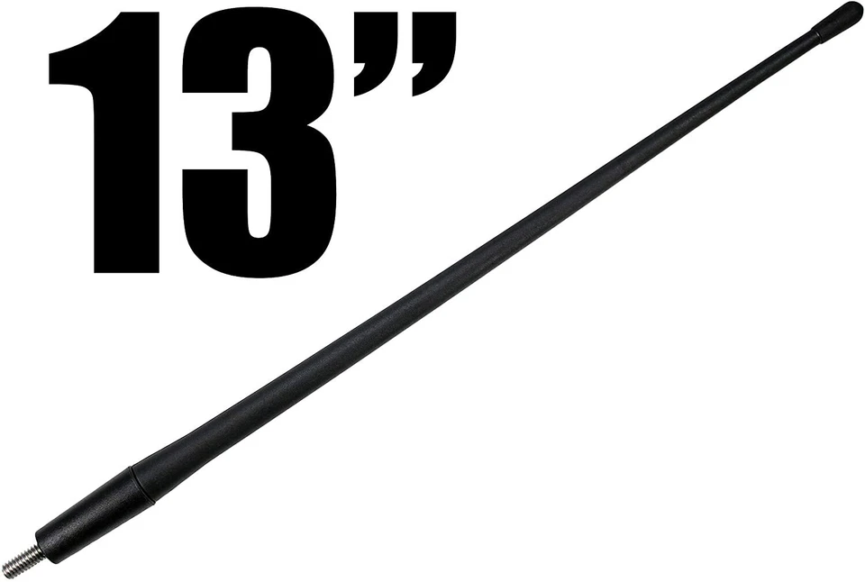 Para Ford F-150 XL camioneta doble cabina 4 puertas 2017 13" mástil de antena de goma flexible Foto 2 de 4