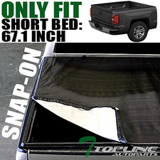 Topline For 2001-2003 Ford F150 5.5 Ft Short Bed Hidden Snap Vinyl Tonneau Cover
