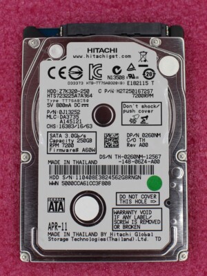 Dell E6420 250Gb 7200rpm 2.5 inch SATA Hard Disk Drive