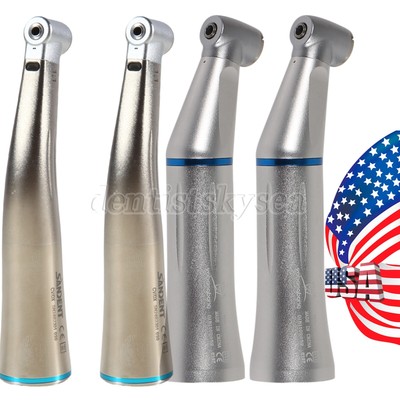 1-2* Dental 1:1 (LED) Fiber Optic Contra Angle Handpiece Internal Water Spray