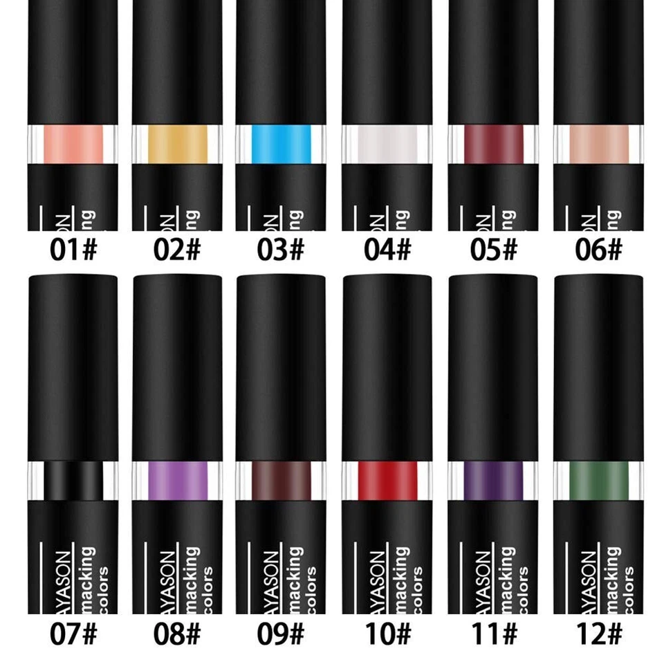 Vampire Matte Lipstick Set - 12 Long-Lasting Waterproof Shades for All Occasions - Image 4 of 4