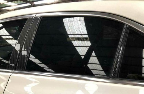 Adhesivo para cubierta de pilar de ventana de fibra de carbono ABS para Cadillac ATS 2013-2019 - Imagen 6 de 6
