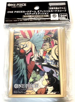 buggy card sleeves One Piece Card Game Official Sleeve Buggy's Delivery 70 Sleeves Japanese NEW