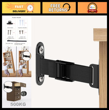 Heavy Duty Anti-Tip Furniture Anchors - 2 Sets, Adjustable Earthquake Straps, Ba