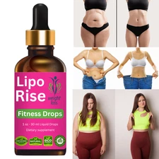 Lipo Rise fitness Drops use for naturally weight loss & General Wellness 30 ml