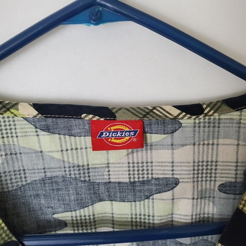 Dickies Men's Scrub Tops Size L Large Lot of 2 Camo Green & Blue - Picture 7 of 9
