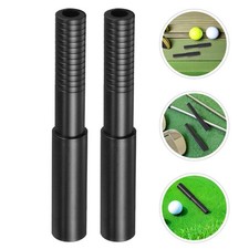 4Pcs Durable Golf Shaft Extension Rod Black PP Club Extender for Players