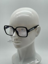 CHANEL CH5408 Transparent Eyeglasses Black Acetate Frame with Clear Demo Lense