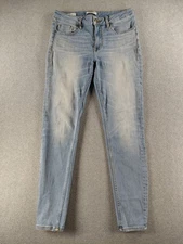 Vigoss Women's Jeans Size 27 Blue Marley Skinny Straight Mid Rise 27" Denim