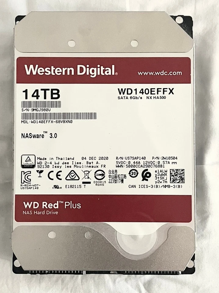 HDD DISK WD RED Plus WD140EFFX 14TB 7200RPM SATA III