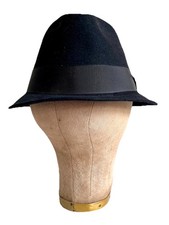 Vintage Champ Fedora Hat In Black Feel The Felt Kasmir Finish Size In Photo
