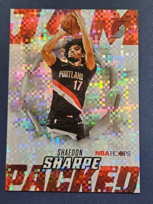 2025-26 NBA Hoops Shaedon Sharpe #JP-9 Jam Packed Light Pixel Burst