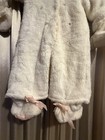 Vintage Baby Girl Snowsuit By Betty Terrell 6 Month White Bunny Lace Pink Ribbon — photo 6