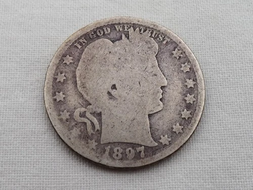 1897 P U.S. Barber Head Quarter GR-12