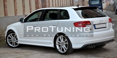Rear Roof Door Spoiler wing S3 look For Audi A3 (8P) 03-12 Hatchback 5 Door ONLY