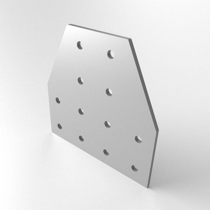 Plaque de connexion en T de 156mm pour connecteur de charpente et raccord de poutre