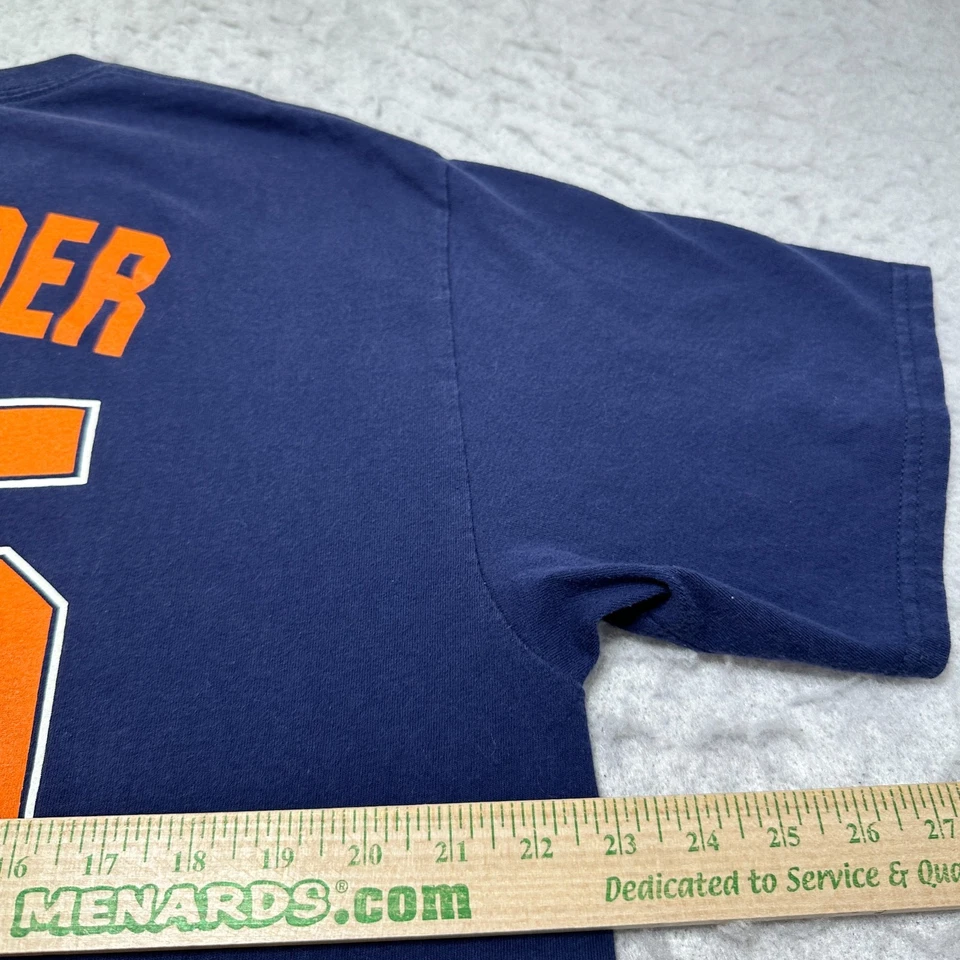 Camiseta deportiva Justin Verlander de los Tigres de Detroit azul marino manga corta para hombre talla XL Foto 3 de 4