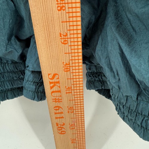 Vintage Windbreaker Jogger Pants Men’s Womens Medium Forest Green Zipper Cuff - Picture 9 of 12