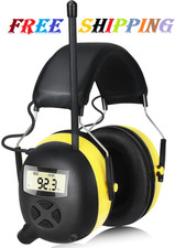 AM/FM Radio Headphones with Digital Display, 30Db AM FM Hearing Protection Safet