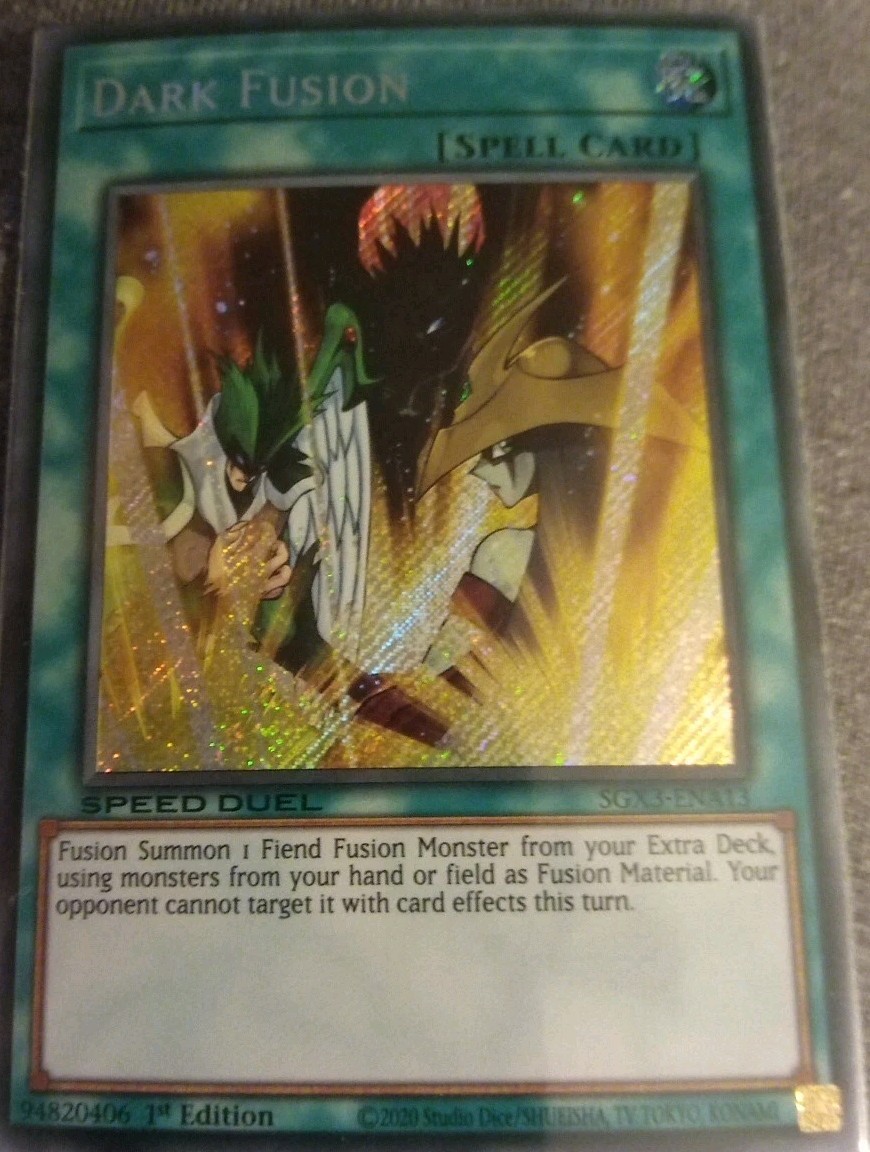 Dark Fusion (Secret Rare) SGX3-ENA13 Speed Duel GX: Duelists Dark Fusion (Secret Rare) SGX3-ENA13 Speed Duel GX: Duelists