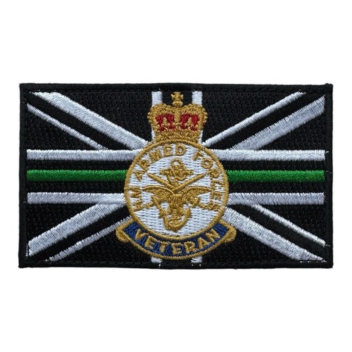 Thin Green line Medic UK Armed Forces Veteran crest Tactical hook and loop patch - Picture 1 of 2