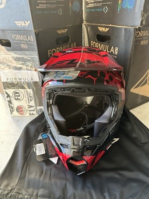 FLY RACING - 73-43312X - Formula CC Tektonic Helmet Black/Red/Orange 2X