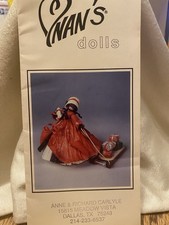 Brochure VTG full color pictures  info Nans Cornhusk dolls ephemera only