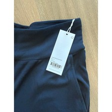 New Cozy Earth Womens Luxury Rib Knit Lounge Capri Navy Blue Medium