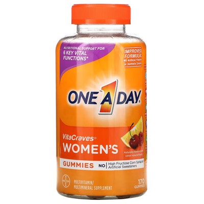 2 X One-A-Day, Women's VitaCraves, Multivitamin/Multimineral Supplem-Worldwide
