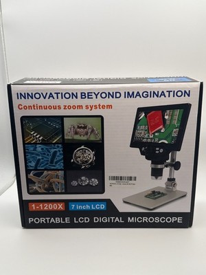 PalliPartners Portable LCD Digital Microscope 7 Inch HD LCD Screen 1-1200X Zoom