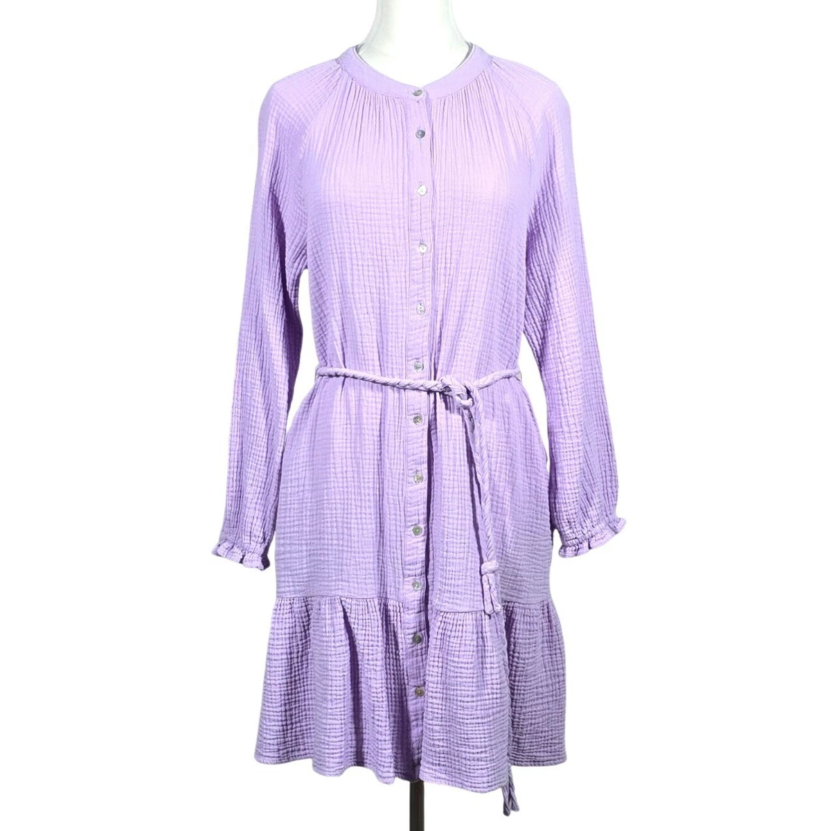 Long Sleeve 100% Cotton Dresses for Women for sale | eBay