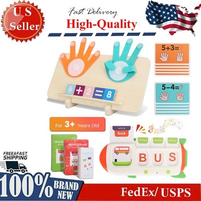 Talking Flash Cards &Finger Counting Math Board Interactive Learning Toy for Kid