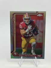 2025 Topps Chrome Christian McCaffrey Refractor SF 49ers