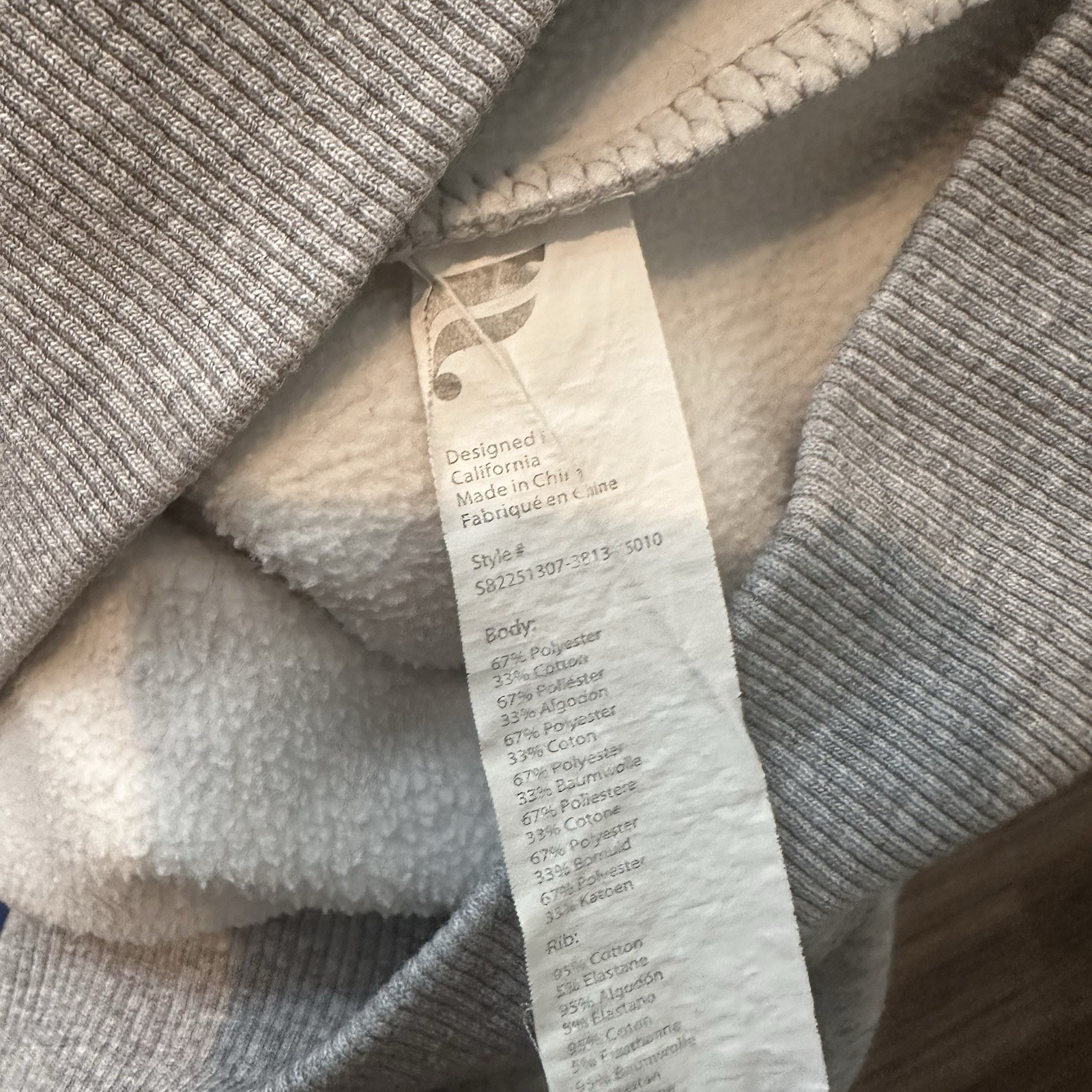 FABLETICS Gray Long Sleeve Comfortable Zip Up Hoo… - image 7