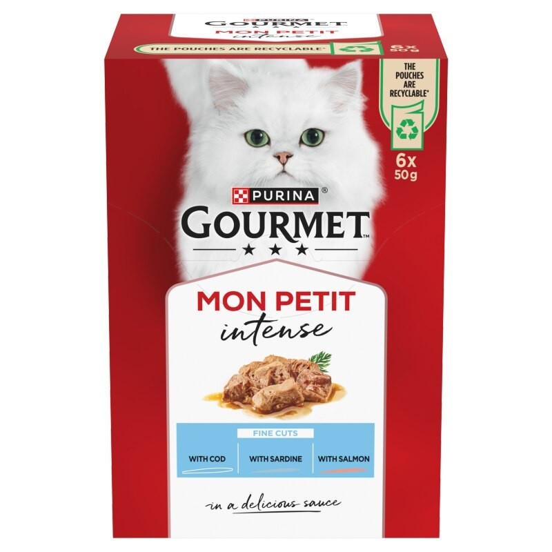 Gourmet Salmon Mon Petit Intense Fine Cuts 6 X 50G (300G) - Image 2