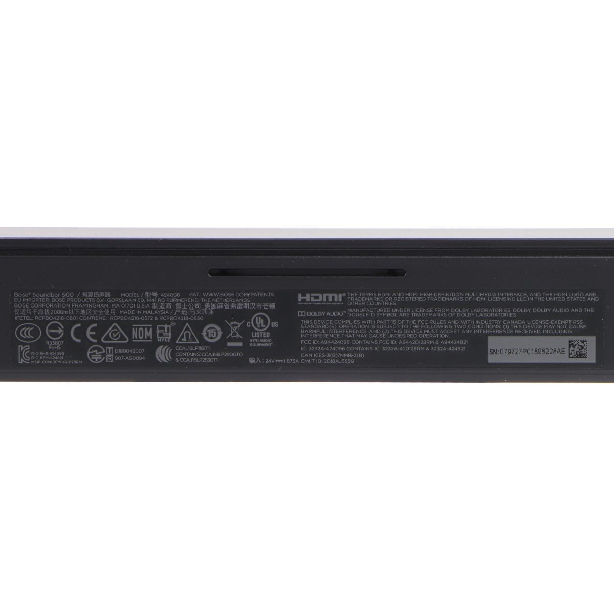 Bose Soundbar 500 Smart Speaker with Alexa/Google Assistant