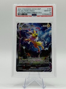Jolteon VMAX SWSH184 FA Alt Art Black Star Promo PSA 10 GEM MT Pokemon TCG 2021