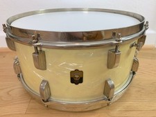 LEEDY Broadway Standard SNARE DRUM 40s Vtg WMP 6.5 x 14" Nickel Original CLEAN