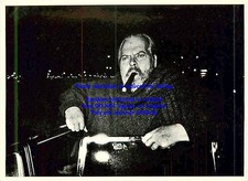 Vtg Original Orson Welles in Paris 1982 Photo French Publisher Postcard Unposted