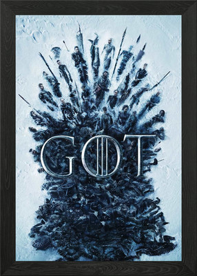 GOT season 8 key art 2 Framed Wall Art Poster Canvas Print Picture