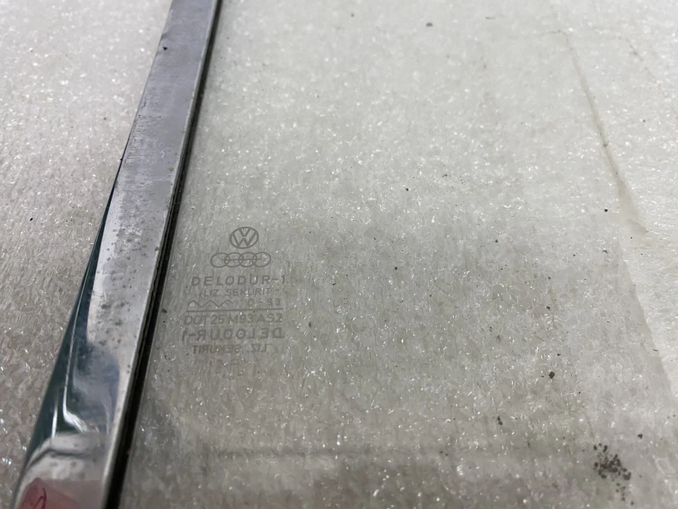 Volkswagen VW Super Beetle 1973-1979 OEM convertible puerta ventana de vidrio conductor izquierdo Foto 4 de 4