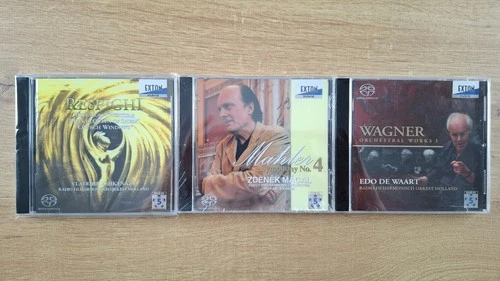 3sacd Respighi-ashkenazy/wagner-de waart/mahler-mácal 2 sealed/1 nm