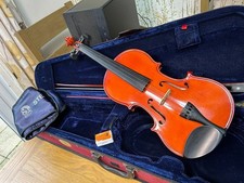 4/4 Stentor II Violin Outfit Case, Bow, & Rosin – Very Good Used Condition