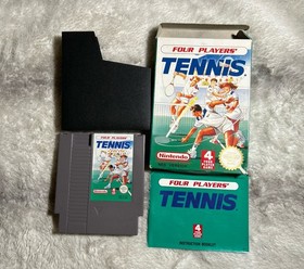 Four Players Tennis Nintendo NES PAL UK Boxed Complete Manual & Inserts
