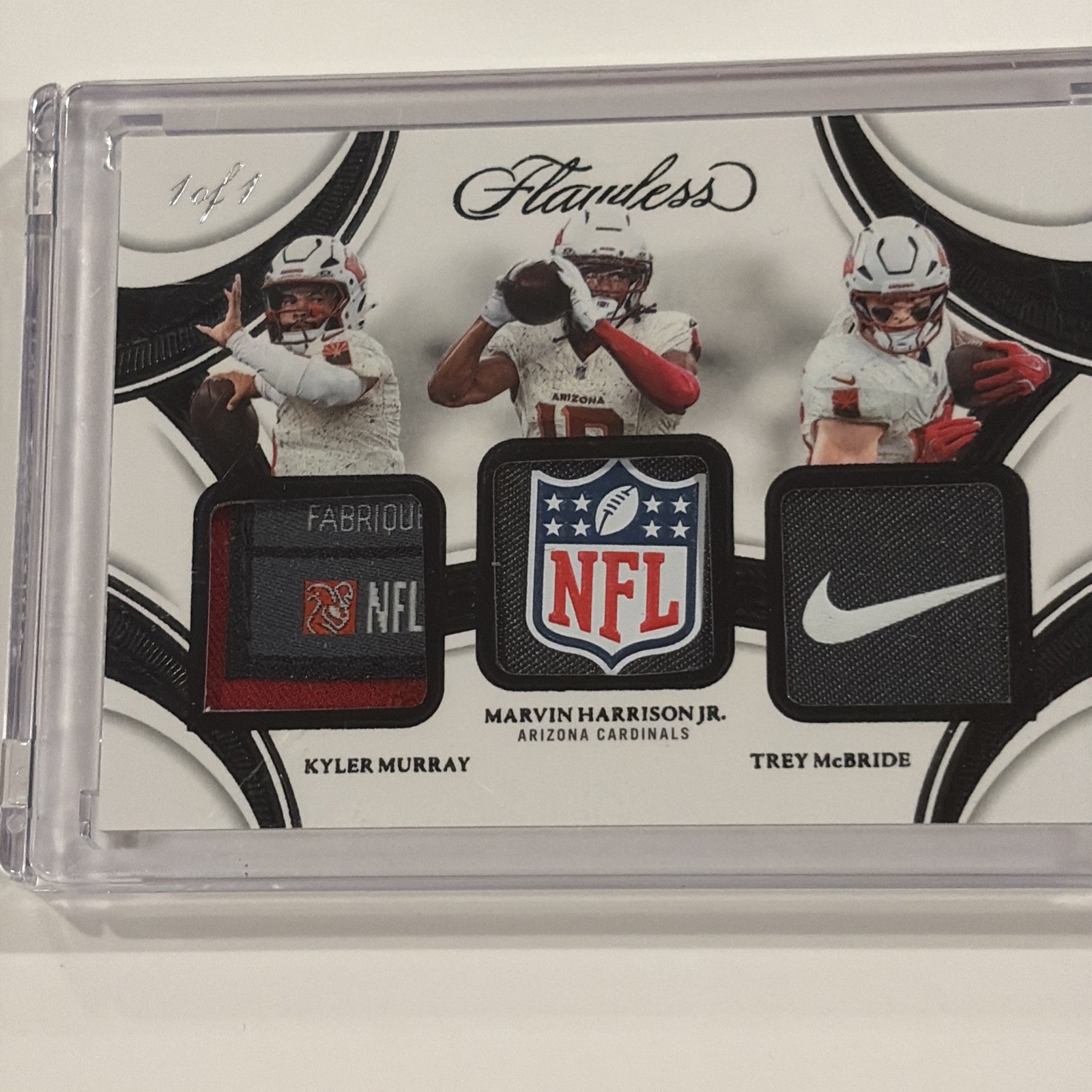 2025 PANINI FLAWLESS ARIZONA MCBRIDE MURRAY HARRISON JR. 1/1 SHIELD/SWOOSH/TAG!! view 5