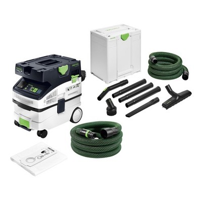 Festool CTM MIDI I CLEANTEC Absaugmobil 1200 W 15 l + Handwerker Reinigungsset