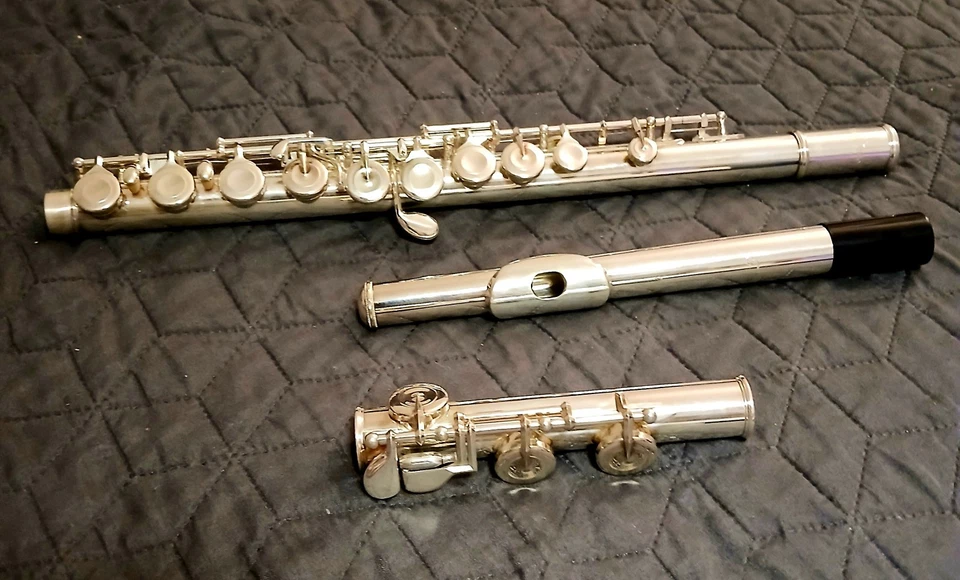 Pearl Flöte PF 765 Querflöte, Quantz Serie Schülerflöte Vollsilber Incl. Tasche - Bild 2 von 4