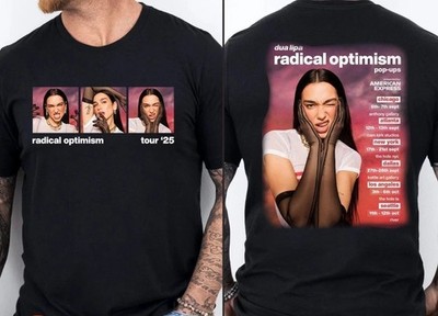Dua Lipa Radical Optimism Tour Dates 2025 TShirt