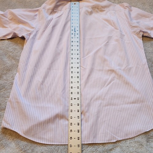TOMMY BAHAMA Mens 16.5 36/37 Striped Dress Shirt Long Sleeve Button Up Cotton - Picture 3 of 12