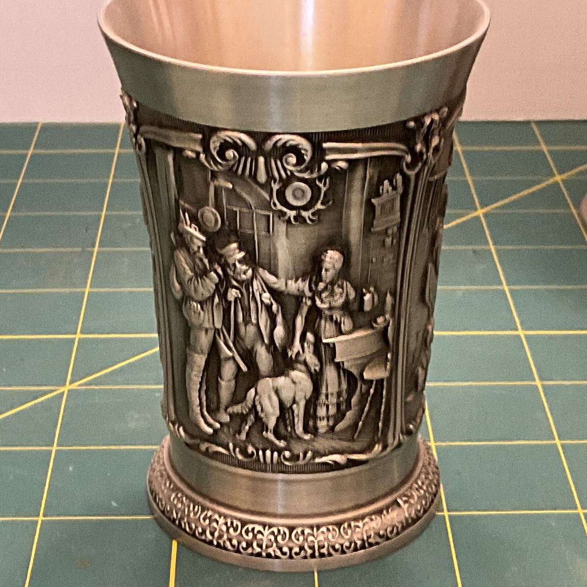 SKS ZINN 95% Pewter Vintage Cup Set LOT 3 Made in West SKS ZINN 95% Pewter Vintage Cup Set LOT 3 Made in West